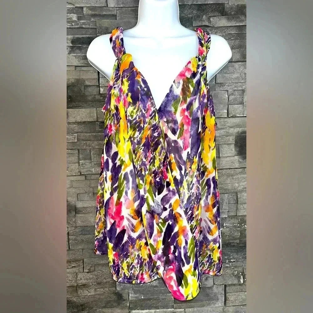 CAbi large sheer floral cover up